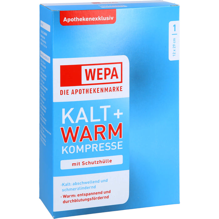 WEPA Kalt + Warm Kompresse mit Schutzhülle 12 x 29 cm, 1 pc Compresses