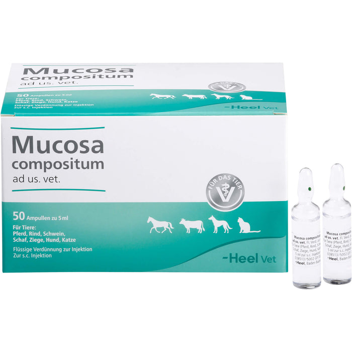 Mucosa compositum ad us. vet. flüssige Verdünnung für Pferd, Rind, Schwein, Schaf, Ziege, Hund und Katze, 50 ml Solution