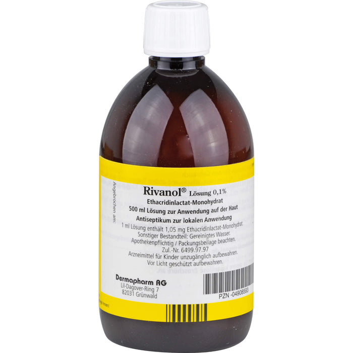 Rivanol Lösung 0,1%, 500 ml Solution