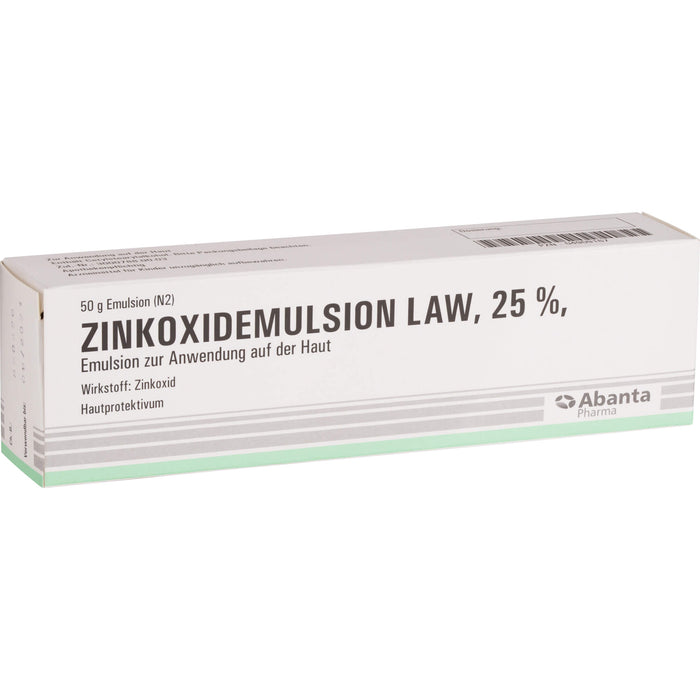 Zinkoxidemulsion LAW 25 % Hautprotektivum, 50 g Solution