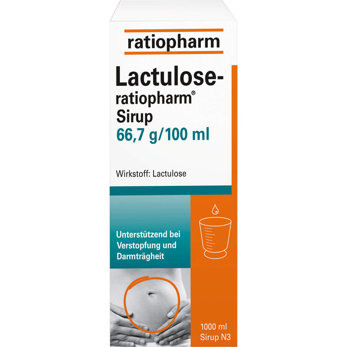 Lactulose-ratiopharm Sirup, 1000 ml Solution