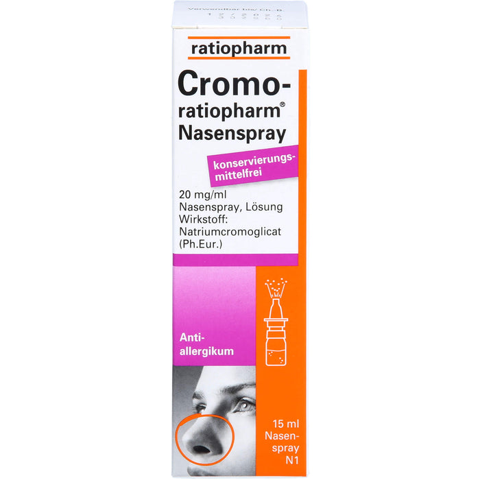 Cromo-ratiopharm Nasenspray Antiallergikum, 15 ml Solution