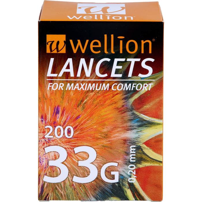 WELLION 33G Lancets, 200 St LAN