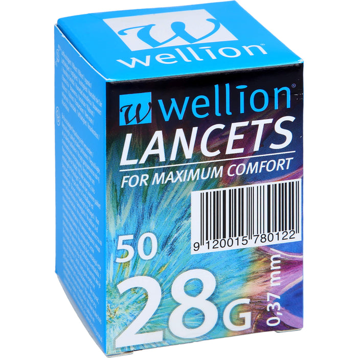 WELLION 28G Lancets, 50 St LAN
