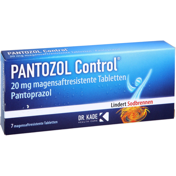 PANTOZOL Control 20 mg magensaftresistente Tabletten, 7 pc Tablettes