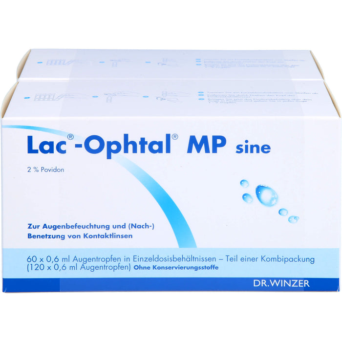 Lac-Ophtal MP sine Lösung, 120 pcs. Single-dose pipettes