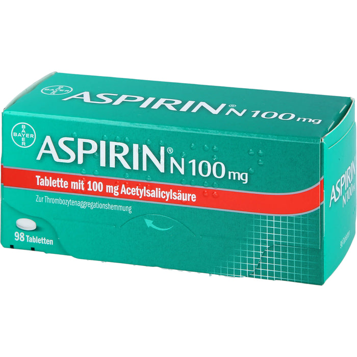 ASPIRIN N 100 mg Tabletten, 98 pc Tablettes