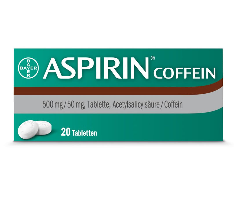 ASPIRIN Coffein Tabletten, 20 pc Tablettes