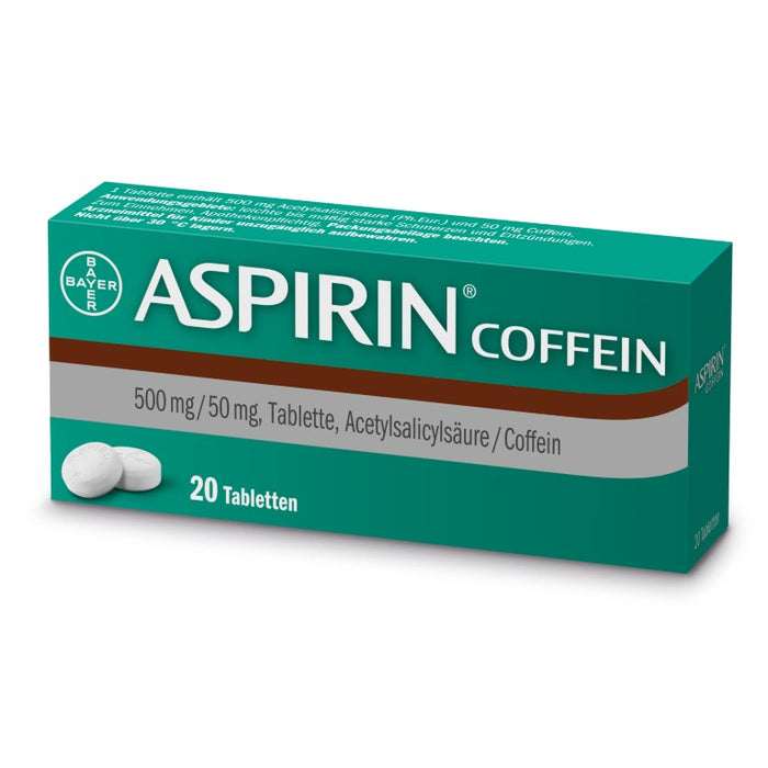 ASPIRIN Coffein Tabletten, 20 pc Tablettes