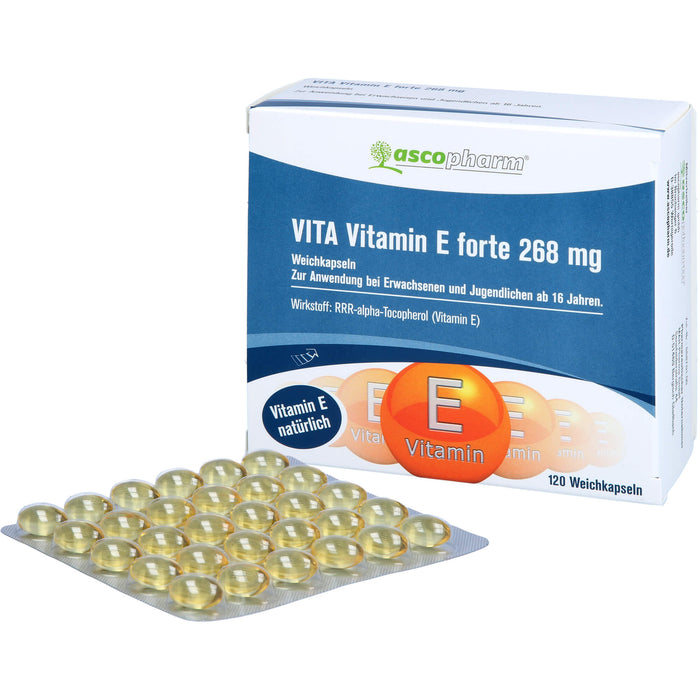 Asco Vitamin E Forte 400 I.E. Kapseln, 120 pc Capsules