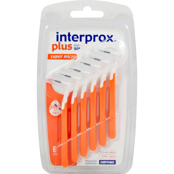 interprox plus super micro orange Interdentalbürst, 5 pc Brosses interdentaires