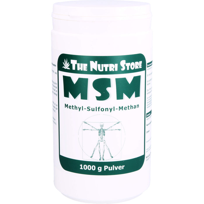 The Nutri Store MSM Methyl-Sulfonyl-Methan Pulver, 1000 g Poudre