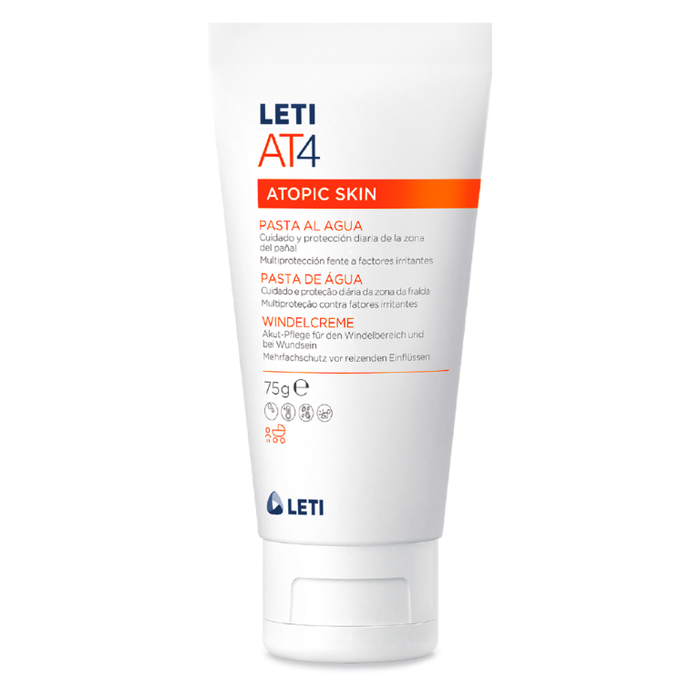 LETI AT4 Windelcreme - Akut-Pflege für den Windelbereich sowie bei wunder oder empfindlicher Haut, 75 g Crème