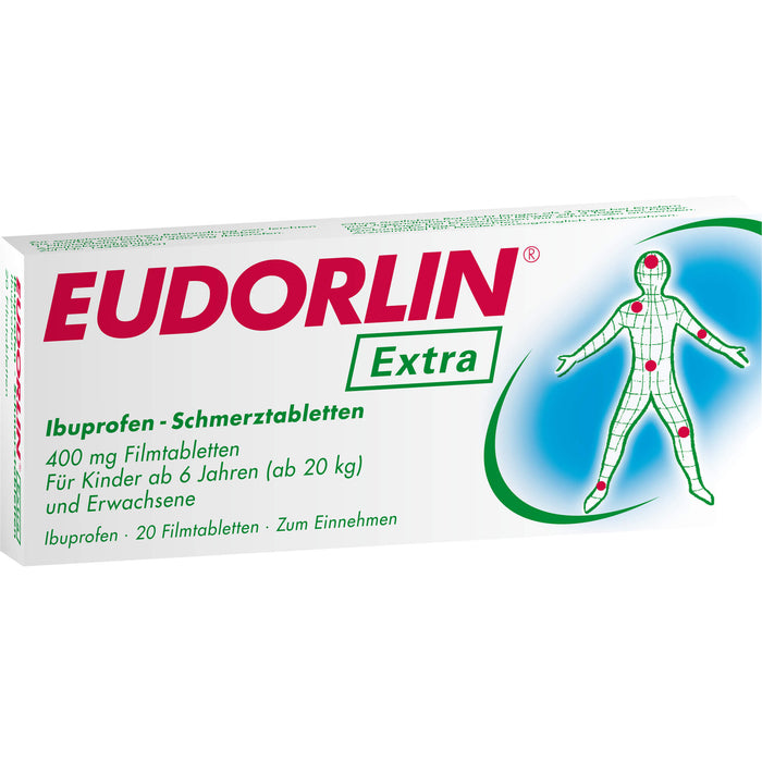 Eudorlin Extra Ibuprofen-Schmerztabletten, 20 pc Tablettes