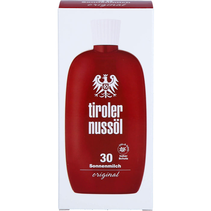 Tiroler Nussöl Original Sonnenmilch wasserfest LSF 30, 150 ml Crème