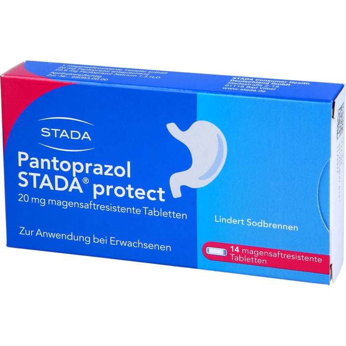 Pantoprazol STADA protect 20 mg Tabletten bei Sodbrennen, 14 pc Tablettes
