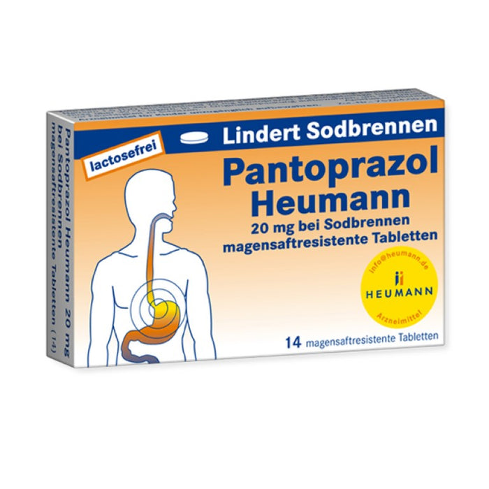 Pantoprazol Heumann 20 mg Tabletten bei Sodbrennen, 14 pcs. Tablets