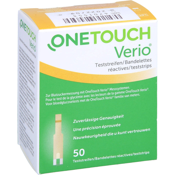 OneTouch Verio Teststreifen, 50 pc Bandelettes réactives