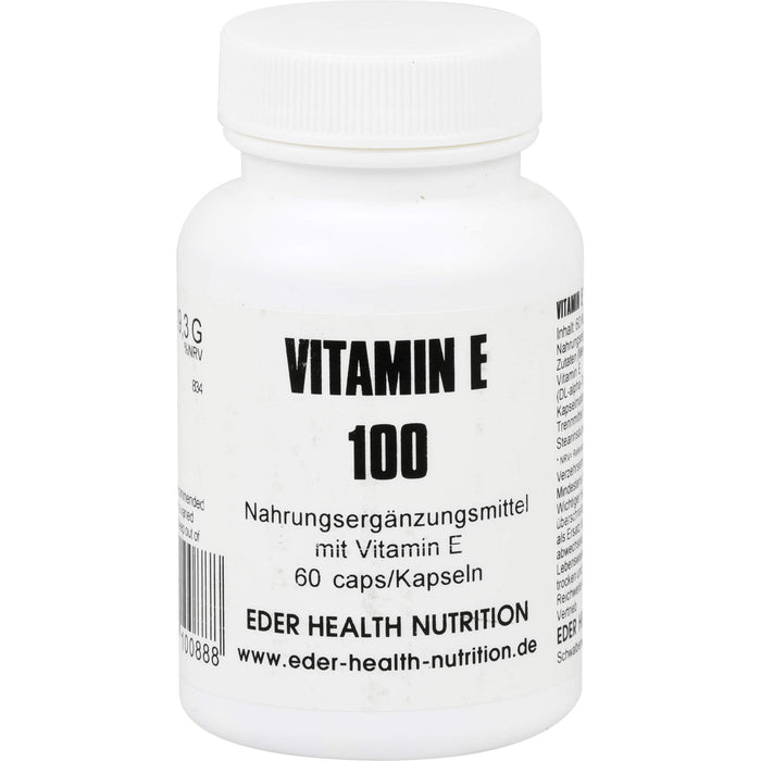 EHN Vitamin E 100 Kapseln, 60 pc Capsules