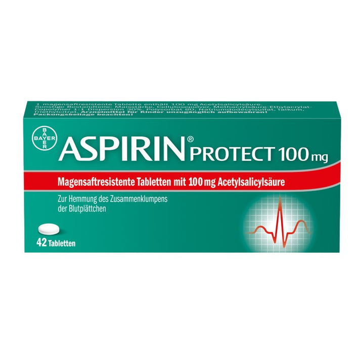 ASPIRIN Protect 100 mg magensaftresistente Tabletten, 42 pc Tablettes