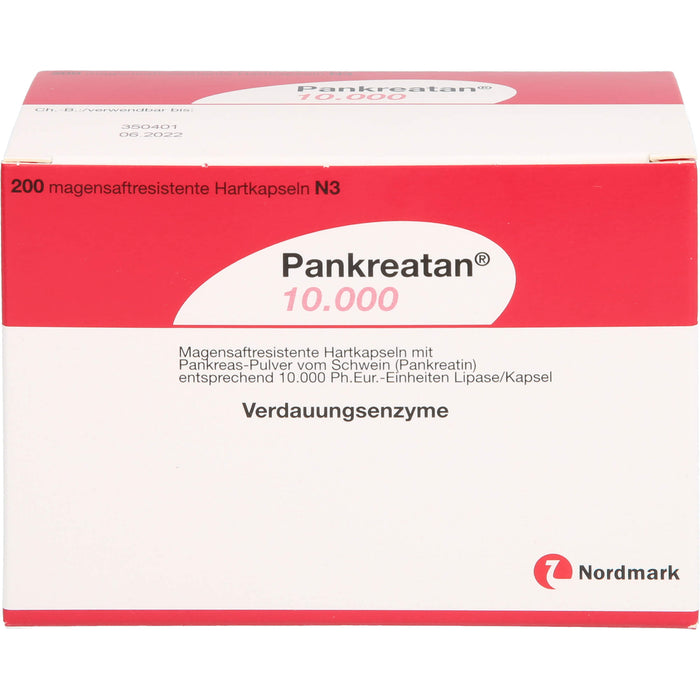 Pankreatan® 10.000, Magensaftresistente Hartkapseln, 200 St. Kapseln