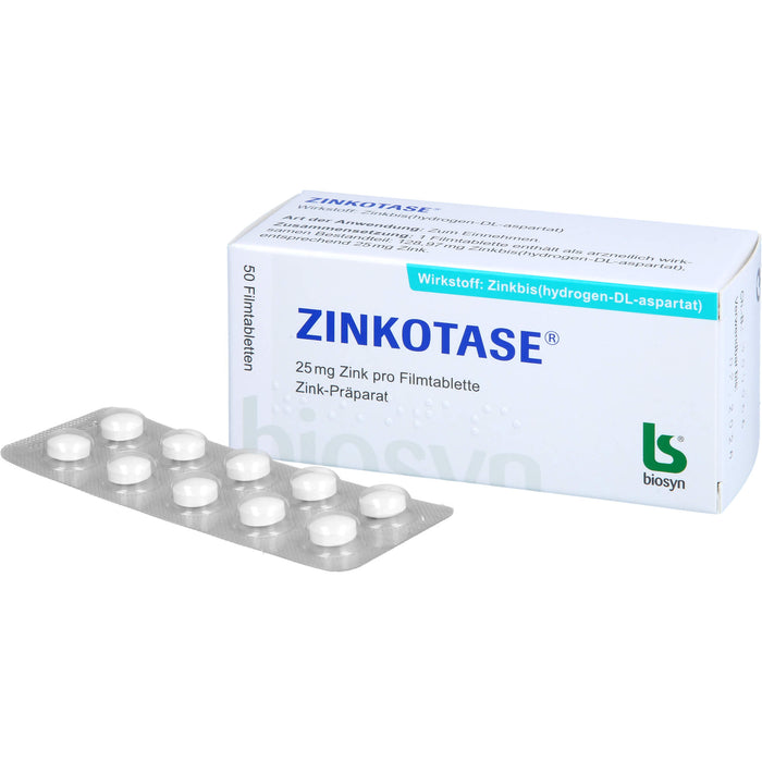 ZINKOTASE Filmtabletten, 50 pc Tablettes
