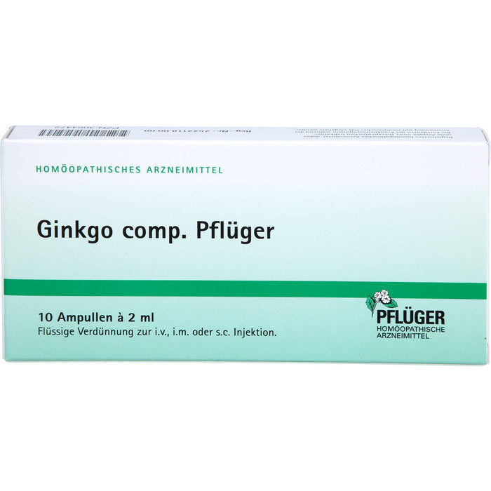 Ginkgo comp. Pflüger Amp., 10 pcs. Ampoules