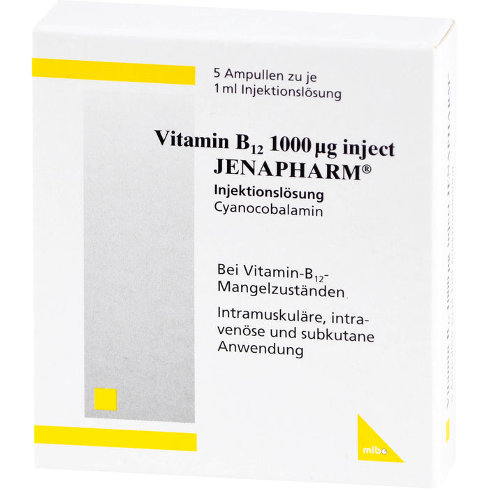 Vitamin B12 1000 µg inject JENAPHARM Injektionslösung, 5 pcs. Ampoules