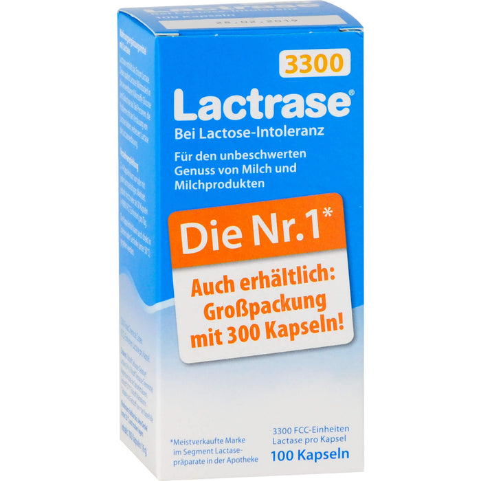 Lactrase 3300 bei Lactose-Intoleranz Kapseln, 100 pc Capsules