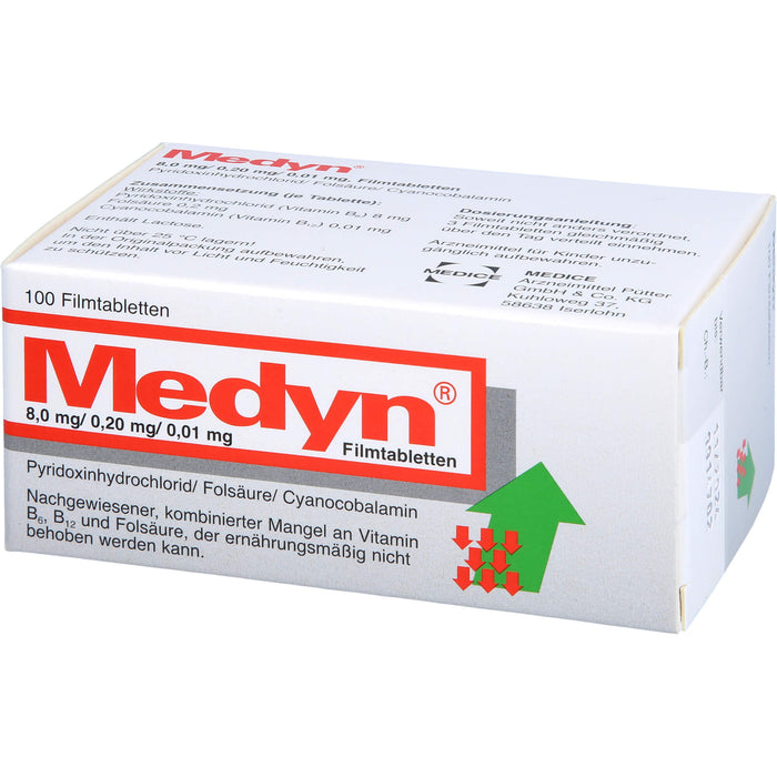 Medyn® 8,0 mg/0,20 mg/0,01 mg, Filmtabletten, 100 St. Tabletten