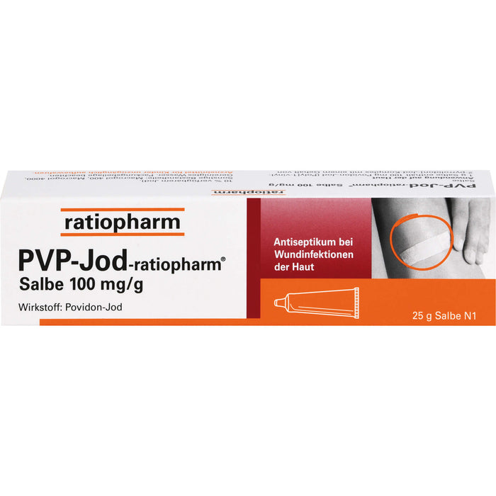 PVP-Jod-ratiopharm Salbe Antiseptikum bei Wundinfektionen der Haut, 25 g Ointment