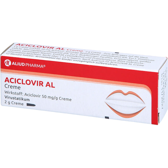 Aciclovir AL Creme Virustatikum, 2 g Crème