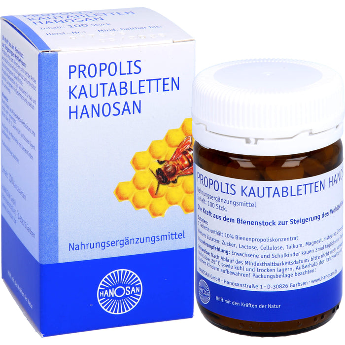Propolis Kautabletten HANOSAN, 100 pc Tablettes