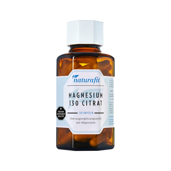 naturafit Magnesium 130 Citrat Kapseln, 120 pc Capsules