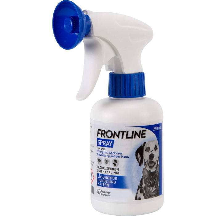 FRONTLINE Spray gegen Flöhe, Zecken und Haarlinge für Hunde und Katzen, 250 ml Solution