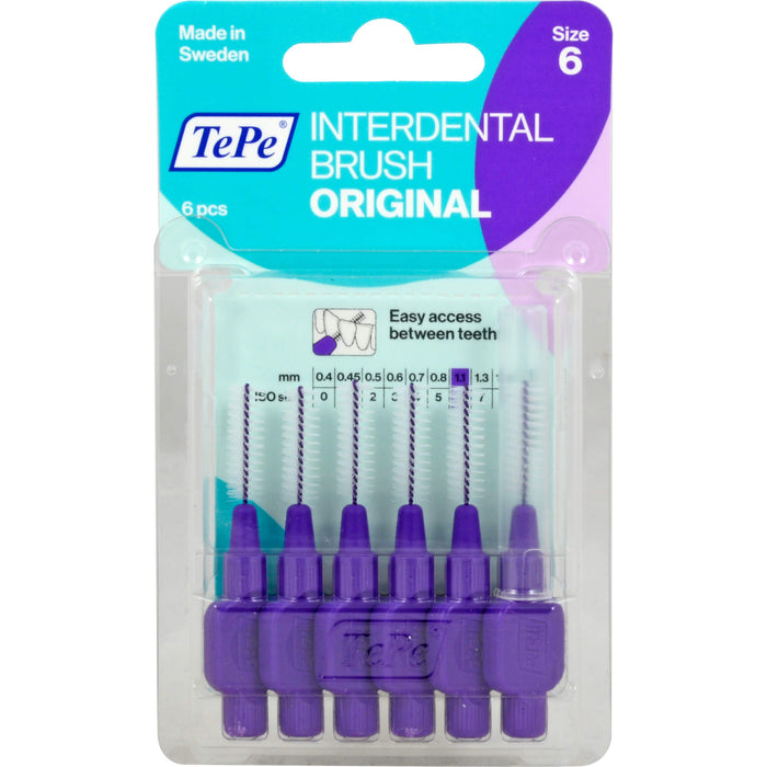 TePe Interdentalbürsten 1,1 mm lila, 5 pcs. Interdental brushes