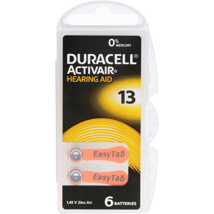 Batterie für Hörgeräte Duracell 13, 6 St