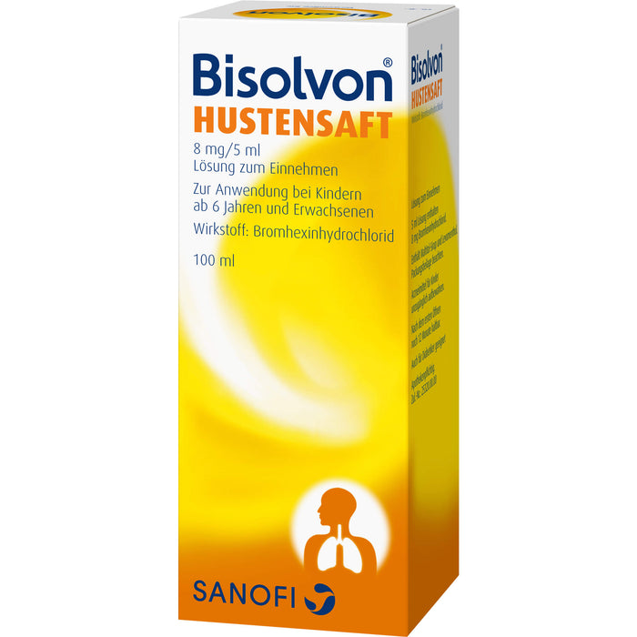 Bisolvon Hustensaft, 8 mg/5 ml, 100 ml Solution