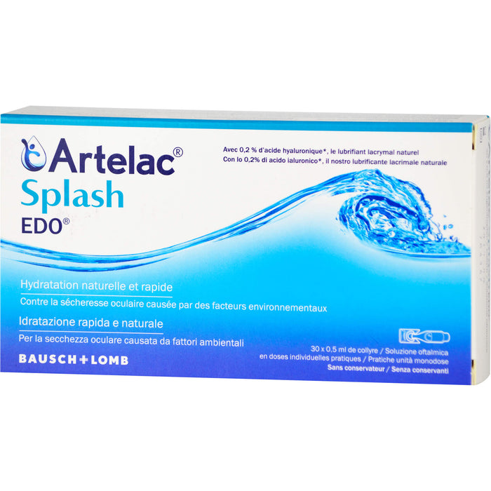 Artelac Splash Augentropfen EDO, 30 pc Pipettes à dose unique