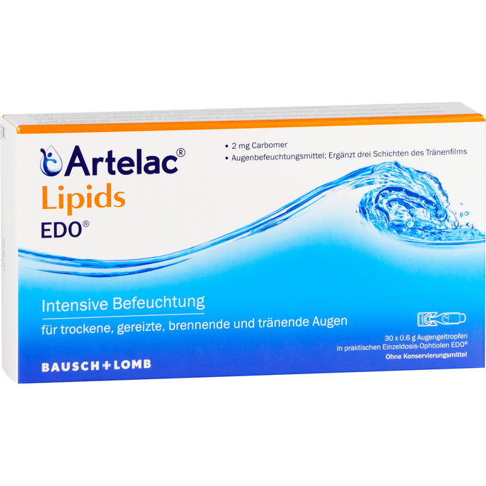 Artelac Lipids EDO, 30 pc Pipettes à dose unique