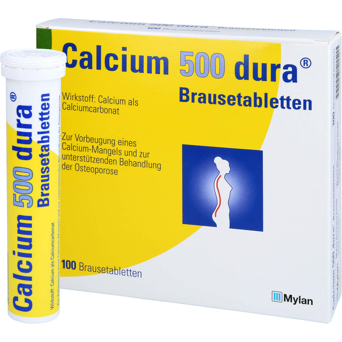 Calcium 500 dura Brausetabletten, 100 pcs. Tablets