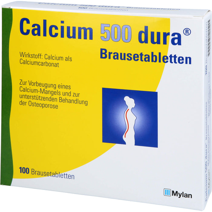 Calcium 500 dura Brausetabletten, 100 pcs. Tablets