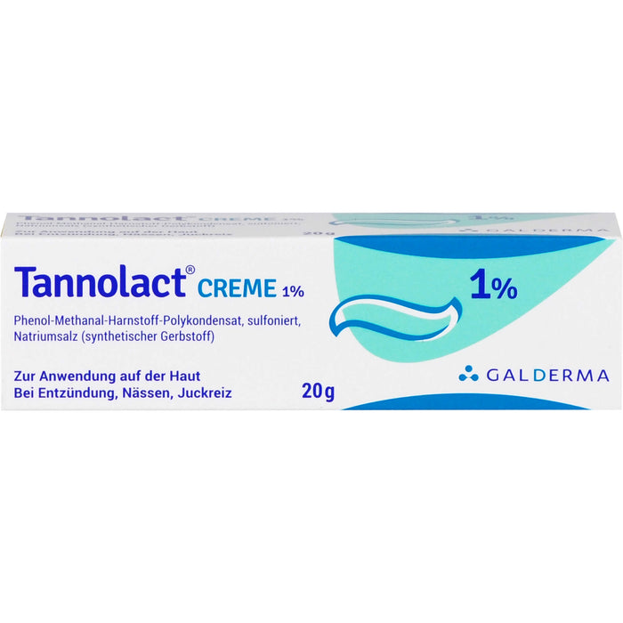 Tannolact Creme 1 % bei Entzündung, Nässen, Juckreiz, 20 g Crème