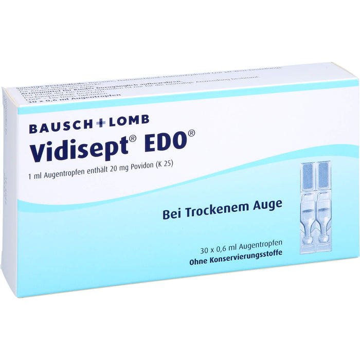 BAUSCH & LOMB Vidisept EDO Augentropfen bei trockenem Auge, 30 pc Pipettes à dose unique