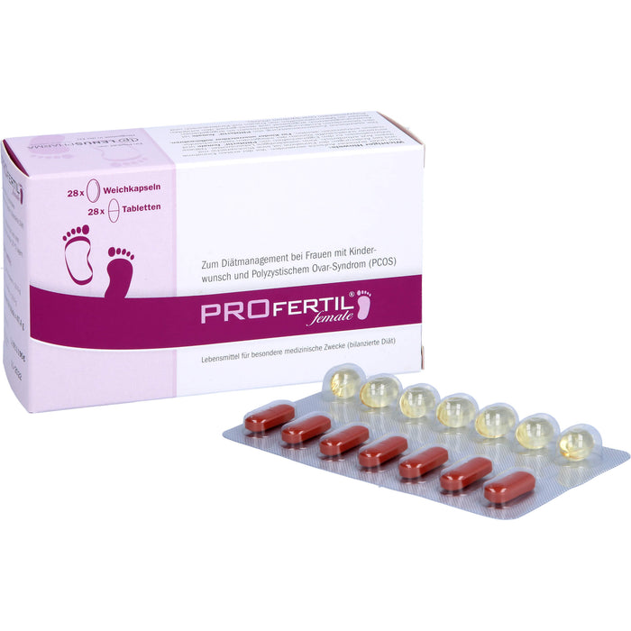 PROfertil female Tabletten und Kapseln Kombipackung 1 Monat bei Kinderwunsch, 1 pcs. Combipack