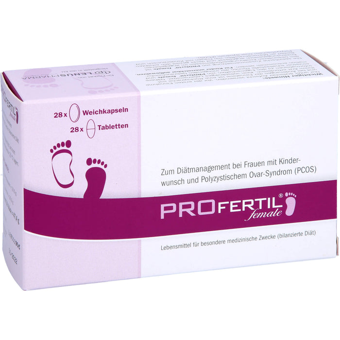 PROfertil female Tabletten und Kapseln Kombipackung 1 Monat bei Kinderwunsch, 1 pcs. Combipack