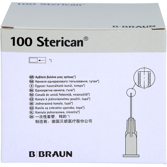 B. BRAUN Sterican Einmalkanülen für Dental-Anästhesie G27 x 1 Zoll 25 mm x 0,40 mm grau, 100 pc Aiguilles