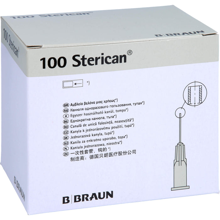 B. BRAUN Sterican Einmalkanülen für Dental-Anästhesie G27 x 1 Zoll 25 mm x 0,40 mm grau, 100 pc Aiguilles
