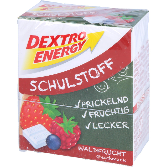 DEXTRO ENERGY Schulstoff Täfelchen mit Waldfruchtgeschmack, 50 g Comprimés