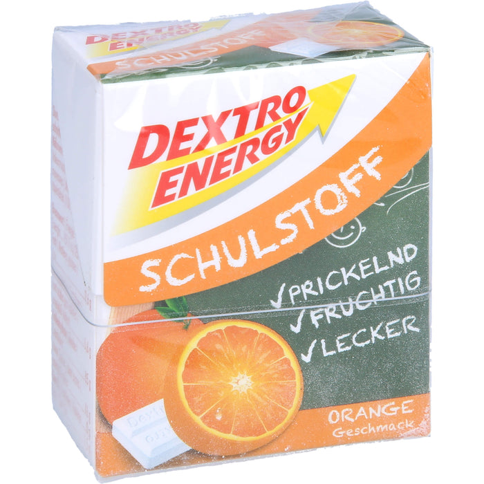DEXTRO ENERGY Schulstoff Täfelchen Orange, 50 g Comprimés
